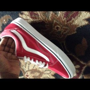 SLIGHTLY USED RED / CRIMSON OLD SKOOL VANS